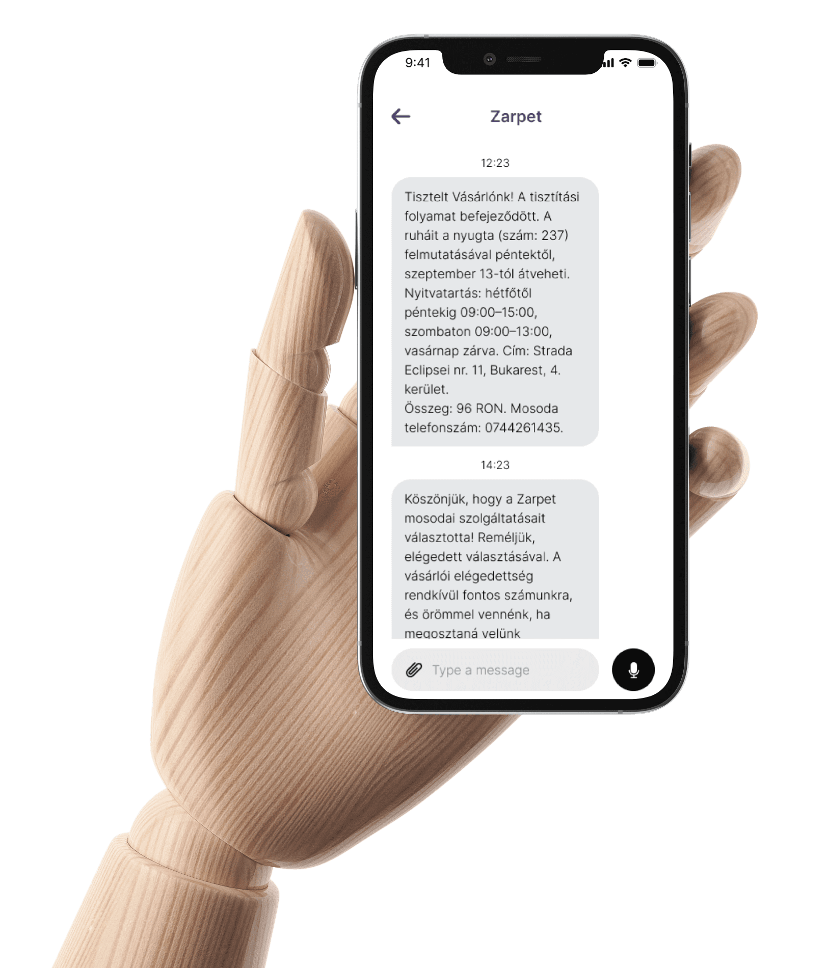 Egy a Zarpet által kínált számos funkció közül.